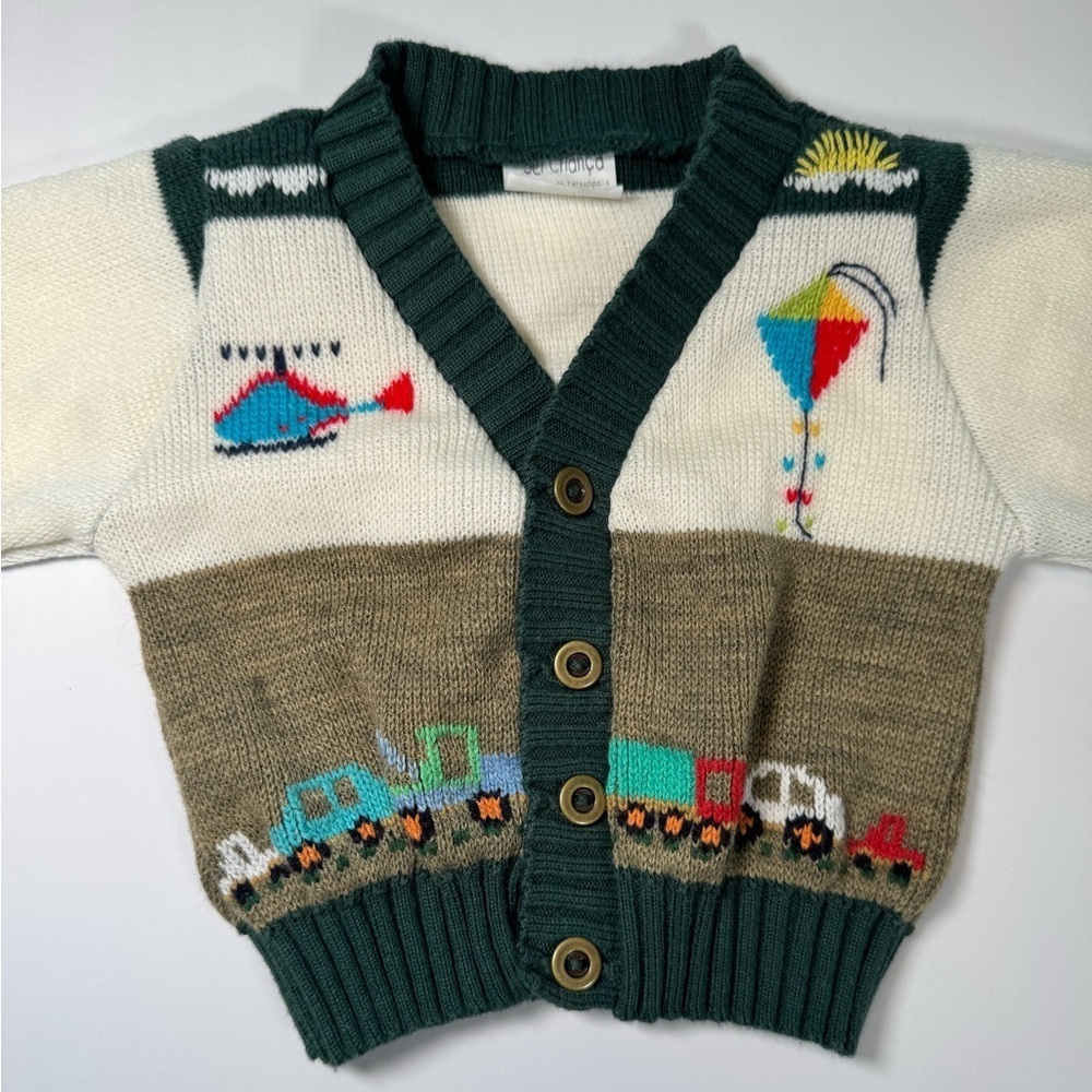 Vintage Peruvian Arpillera Sweater Size 3-6M